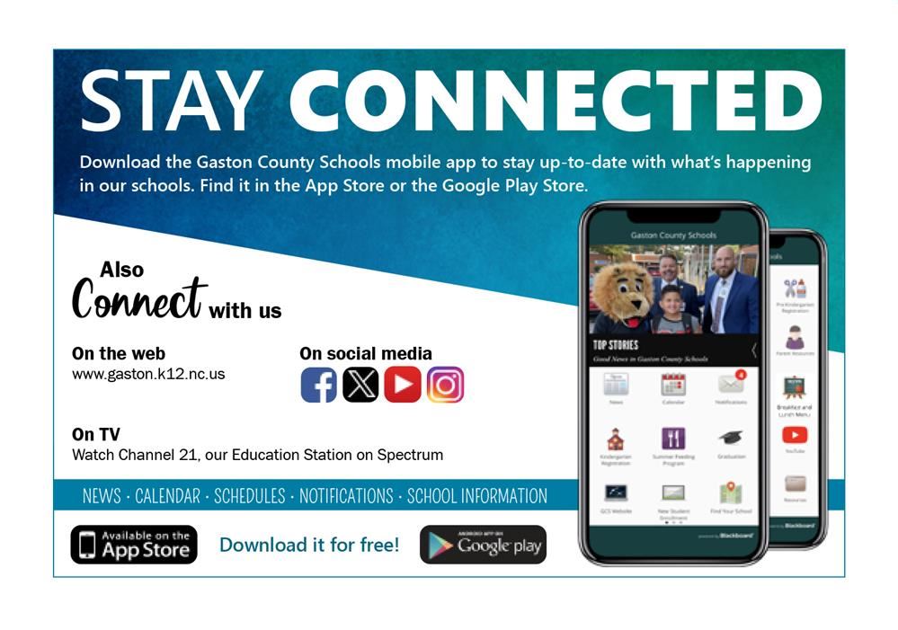 Download the GCS Mobile App Download the GCS Mobile App